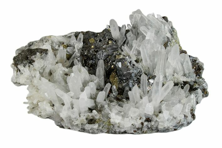 Pyrite, Sphalerite and Quartz Crystal Association - Peru #173420